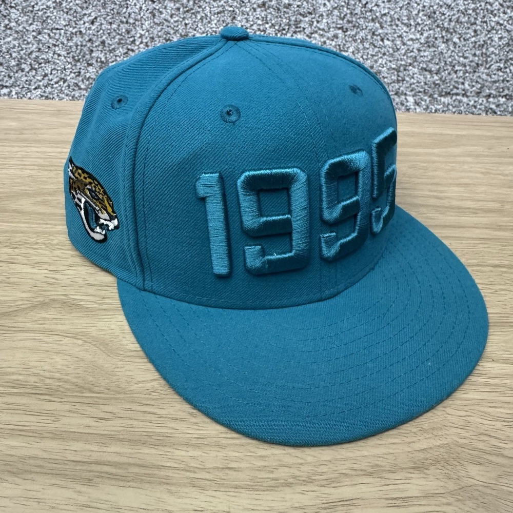 Jacksonville Jaguars Hat Cap Snap Back New Era 9Fifty Teal EST 1995 NFL 100